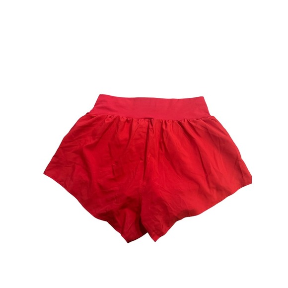Fabletics Girl's Red Sun Chaser 3" Shorts Athletic Gym Activewear Size S NWT - Picture 2 of 4